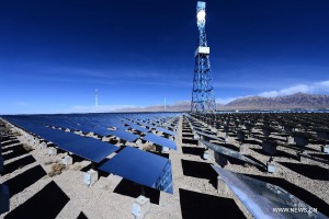 CSP plant in Qinghai (Source: ChinaDaily
